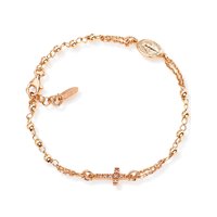Armband Amen Dame Rosari in Stahl Zirconia BRORZ3 - BRORZ3